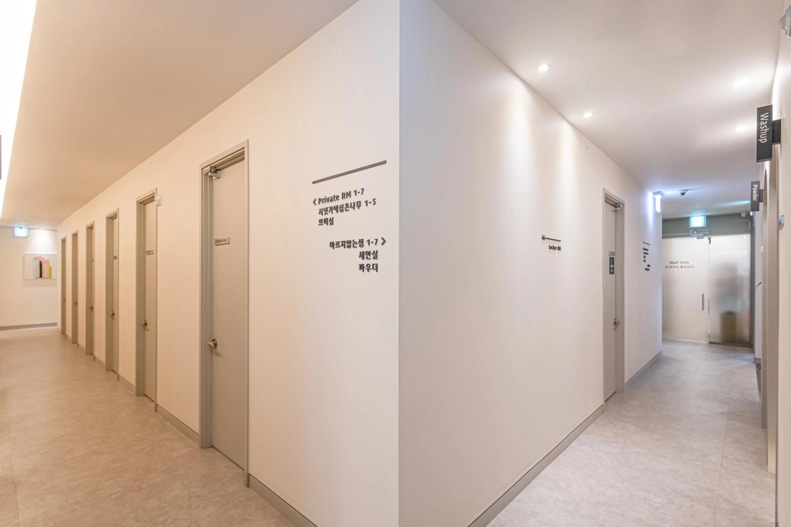 Treatment corridor — Forever Plastic Surgery & Dermatology Gangnam
